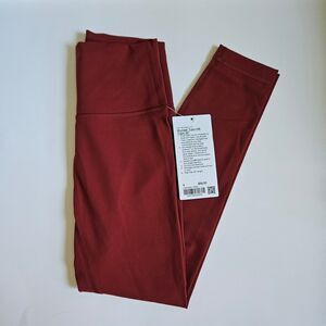 Lululemon wunder train HR tight 25"  terracotta orange 4 NWT